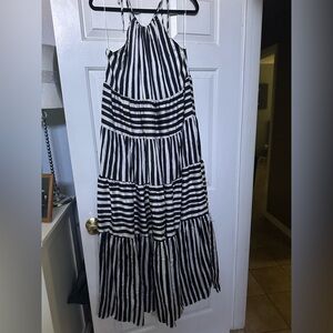 Gilli Black and White Striped Dress